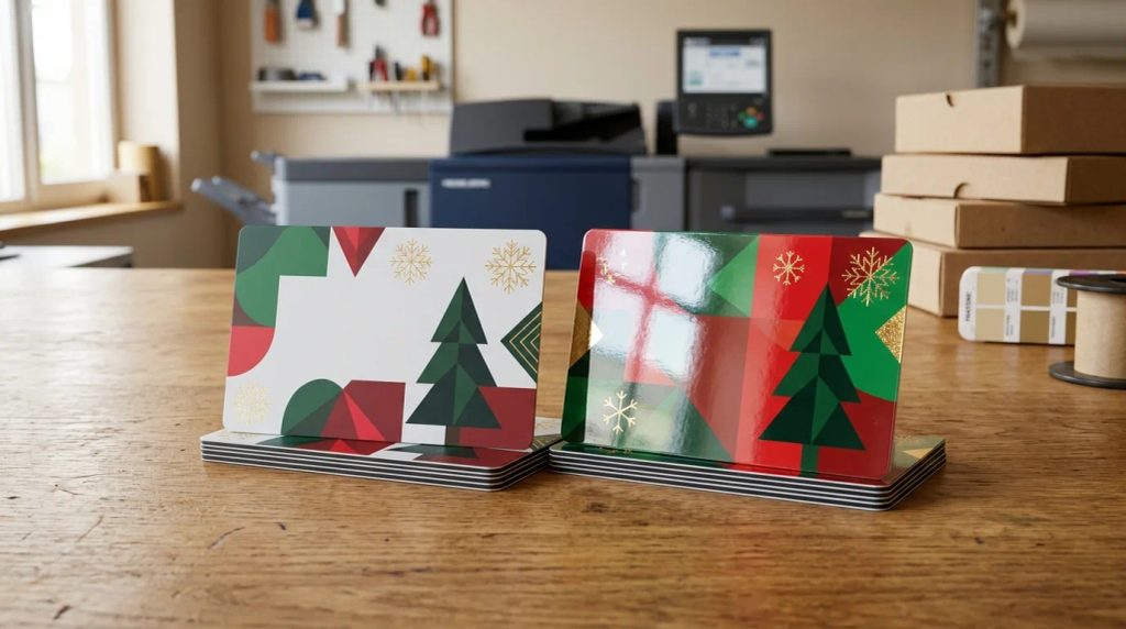 Ilustrasi order emoney natal laminasi